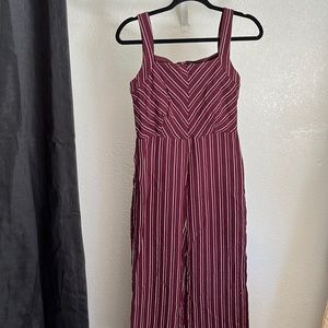 Stripped Maroon Pant Suit